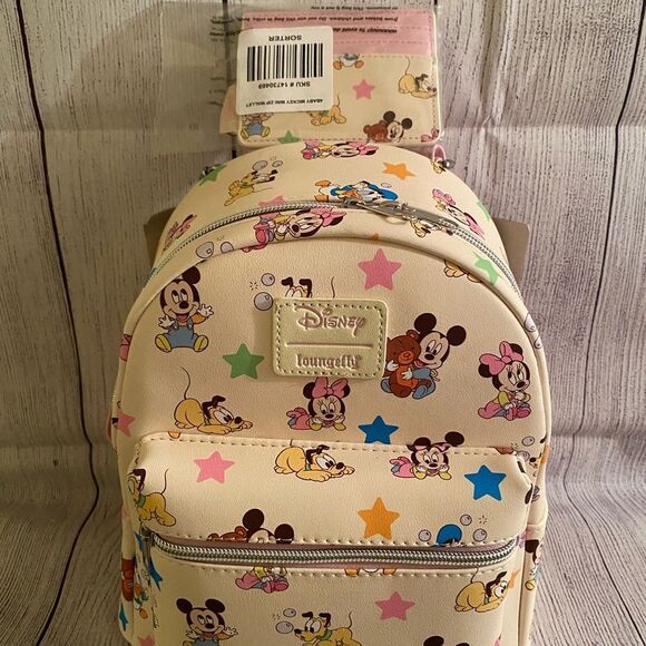 Loungefly Baby Mickey backpack + cardholder - Picture 2 of 4